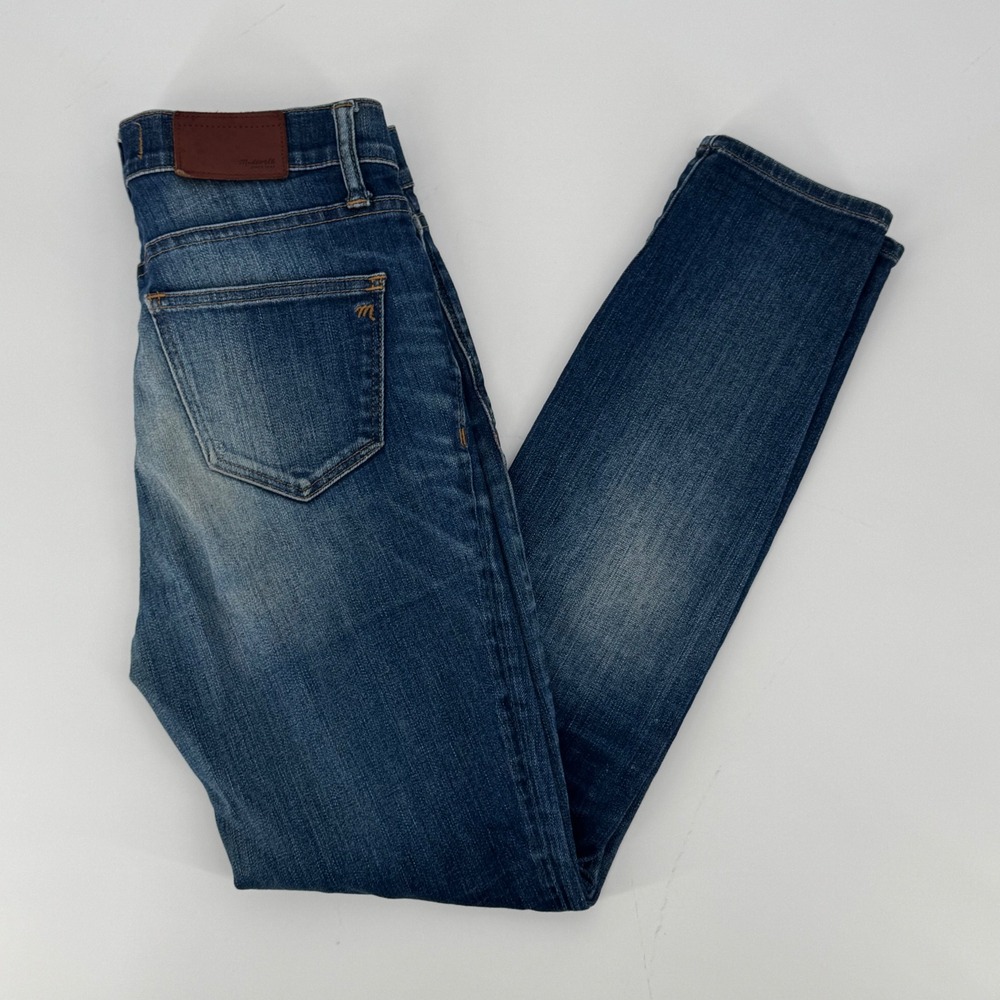 Madewell Skinny Skinny Jeans Womens Size‎ 26 Medium Wash Distressed